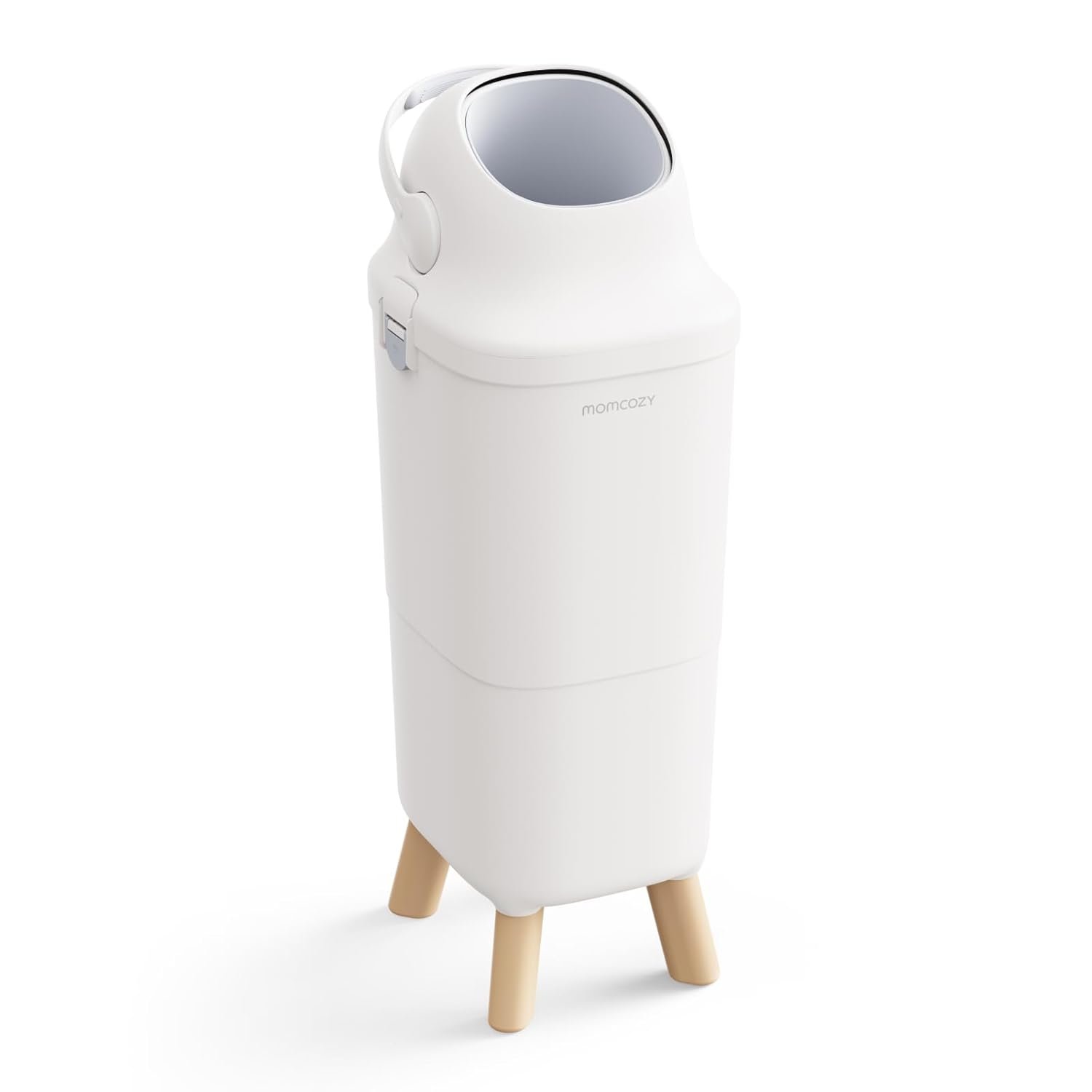 Momcozy Diaper Pail with Patented Triple-Seal Odor Control, Wide Opening, Ergonomic Height, Large Capacity with Viewing Window, Childproof Lock, Fits Standard Trash Bags