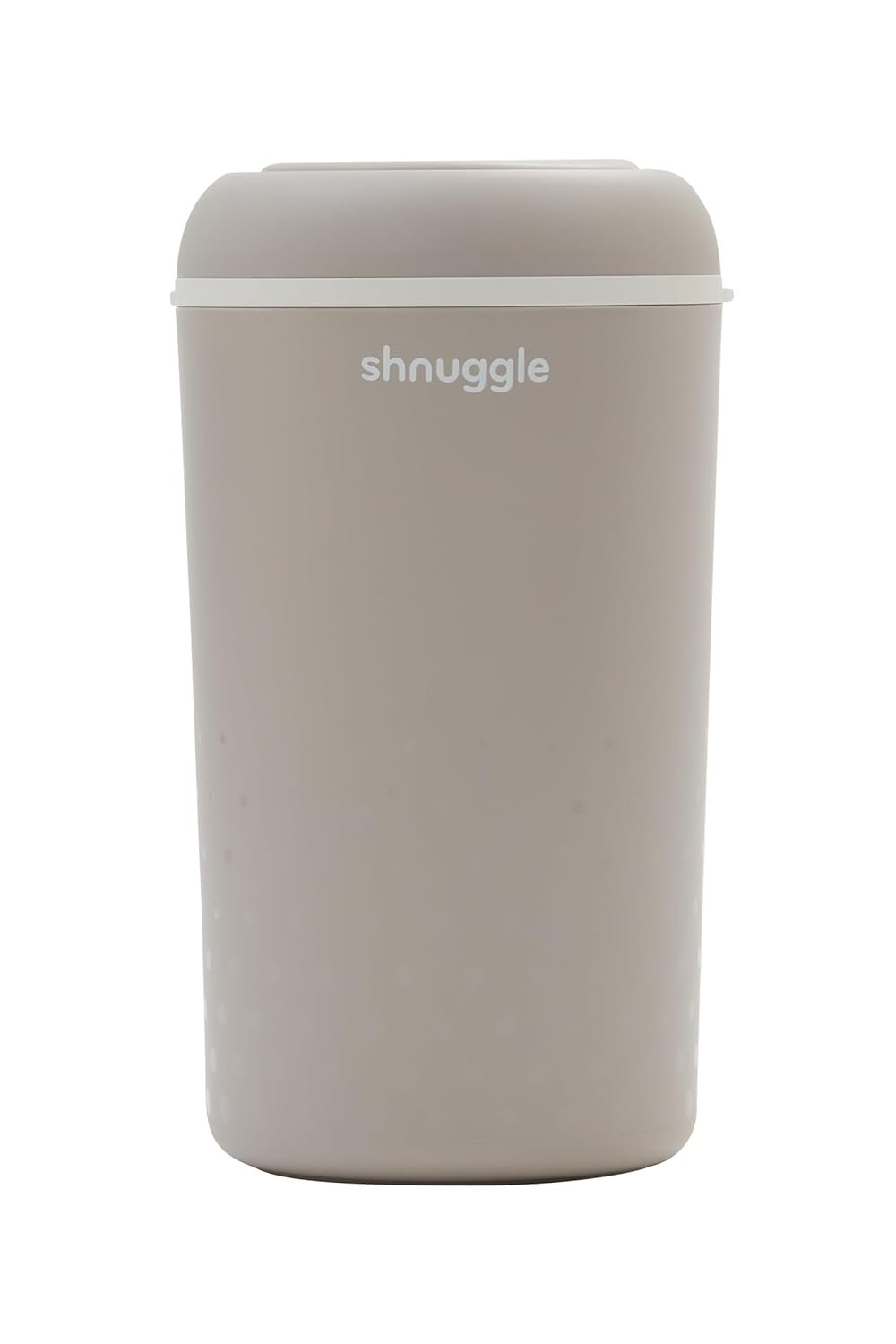 SHNUGGLE Eco-Touch Baby Nappy Diaper Bin – Odor Lock Airlock, No Costly Refills, 10L Capacity, Recyclable, Use Any Bag – Taupe Nursery Diaper Pail