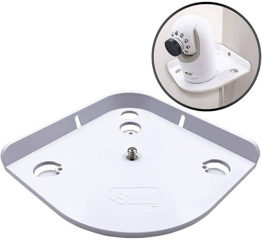 Baby Monitor Shelf Mount for Hello Baby Corner Camera Shelf Compatible with Infant Optics DXR-8 DXR-5 Arlo Baby Babysense 7 Motorola – Universal Wall Mounts Crib Cam Holder for Infants Video