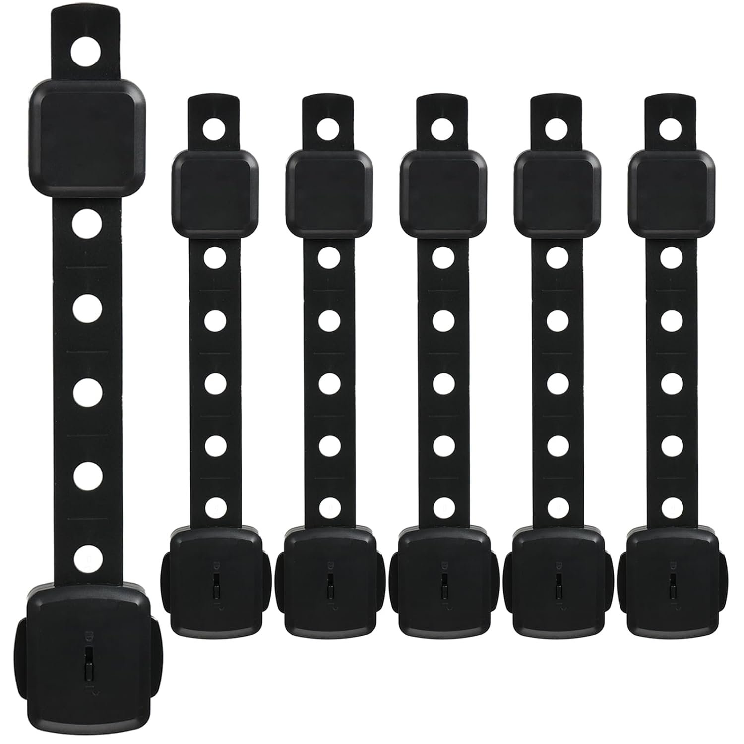 Fursafe&Q Cabinet Locks Baby Proofing, Baby Drawer Safety Locks -Adhesive Child Safety Lock Straps Adjustable Door Latch for Fridge Toilet Oven No Drill Furniture Kitchen Lock