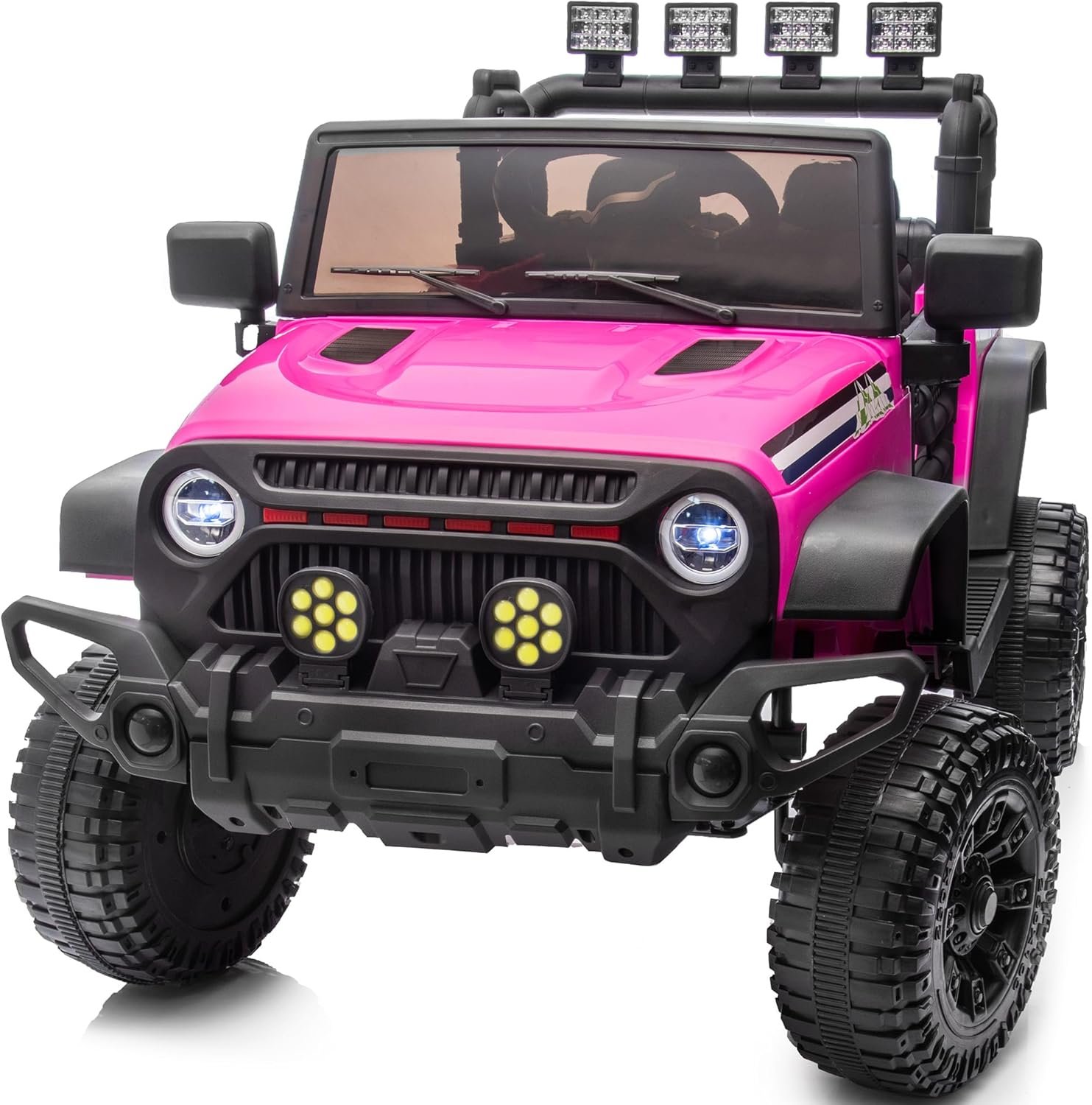 Hikiddo 24V Kids Ride on Car, Kids Electric Vehicles Car Ride on Toy Truck for Toddlers 3-5 w/Remote Control, 400W Motor – Pink
