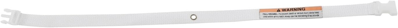 AFG Baby Furniture Elastic Safety Strap for Changing Pad in White