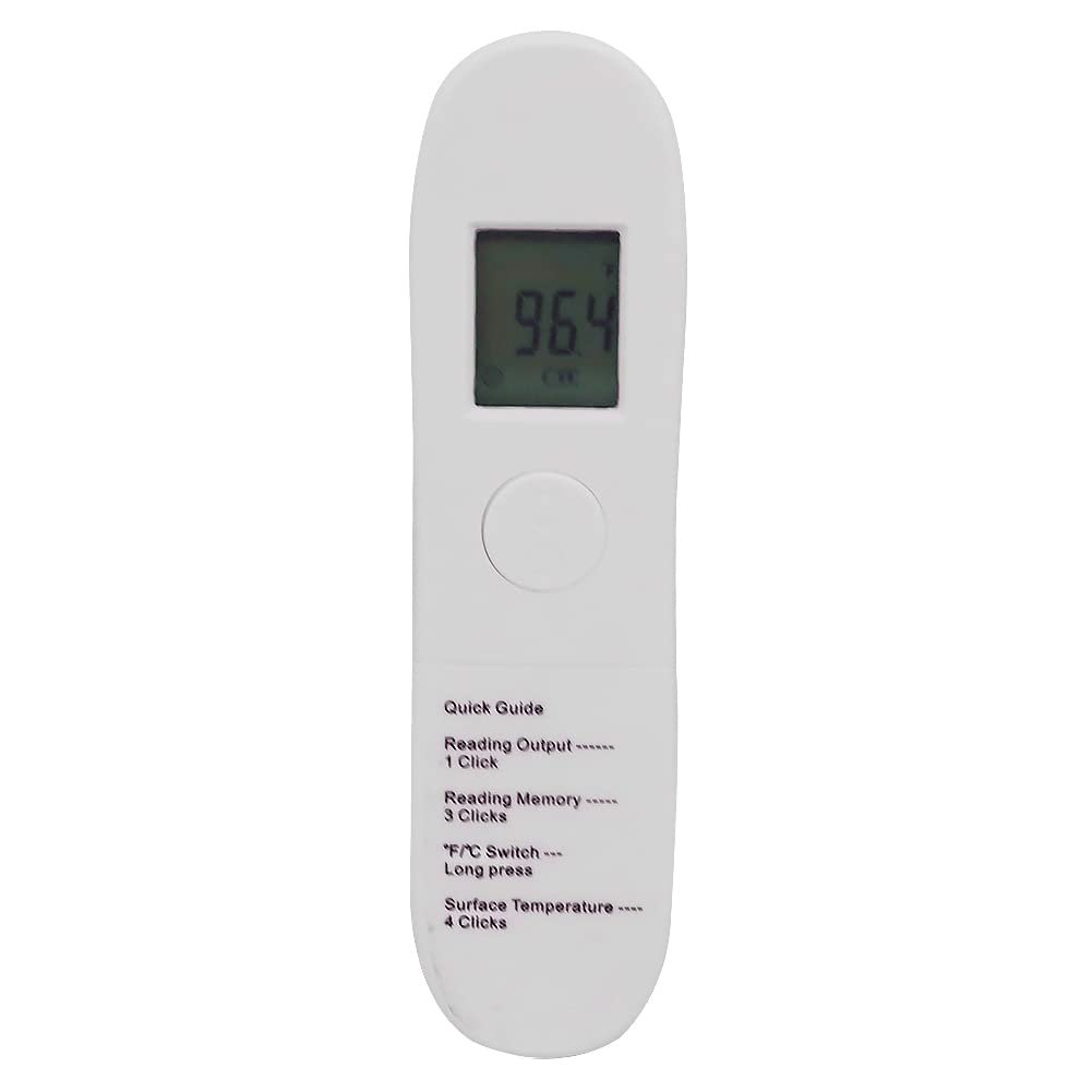 No-Touch Forehead Thermometer, LCD Digital Infrared Thermometer for Adults Ultra-Sensitive Sensors, Large LED Digits, Quiet Vibration Feedback, Non Contact