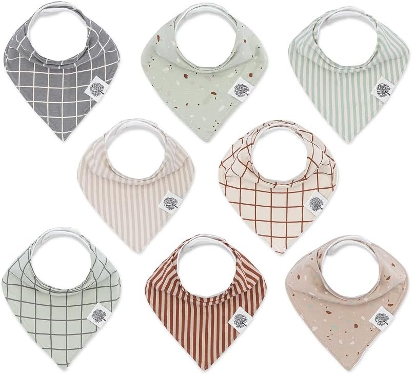Parker Baby Bandana Drool Bibs for Boys, Girls & Unisex – Soft & Stylish Teething Bibs for Babies