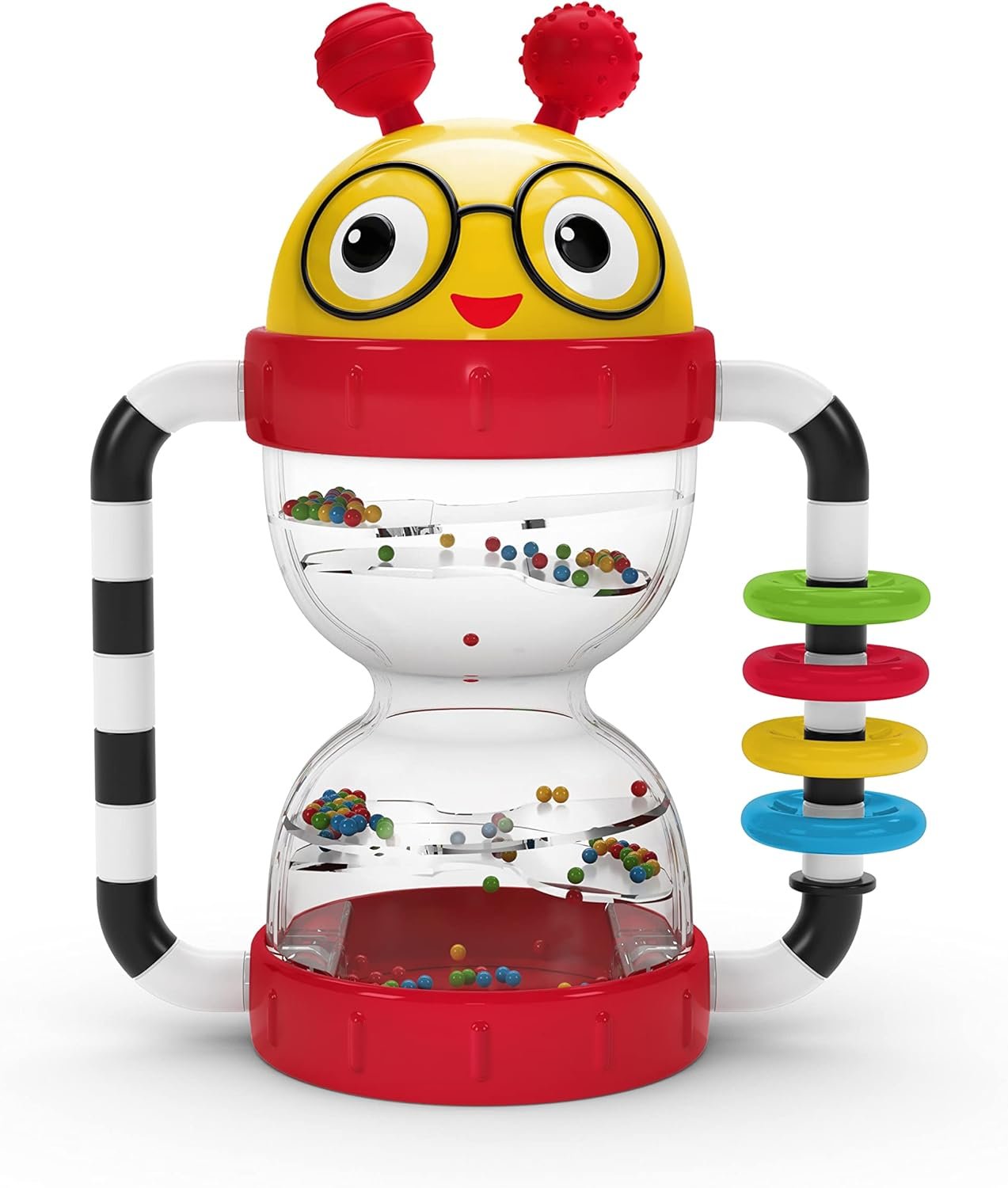 Baby Einstein Cal’s Sensory Shake-up Developmental Activity Rattle Toy, BPA Free, for Infants Ages 3 Months and up