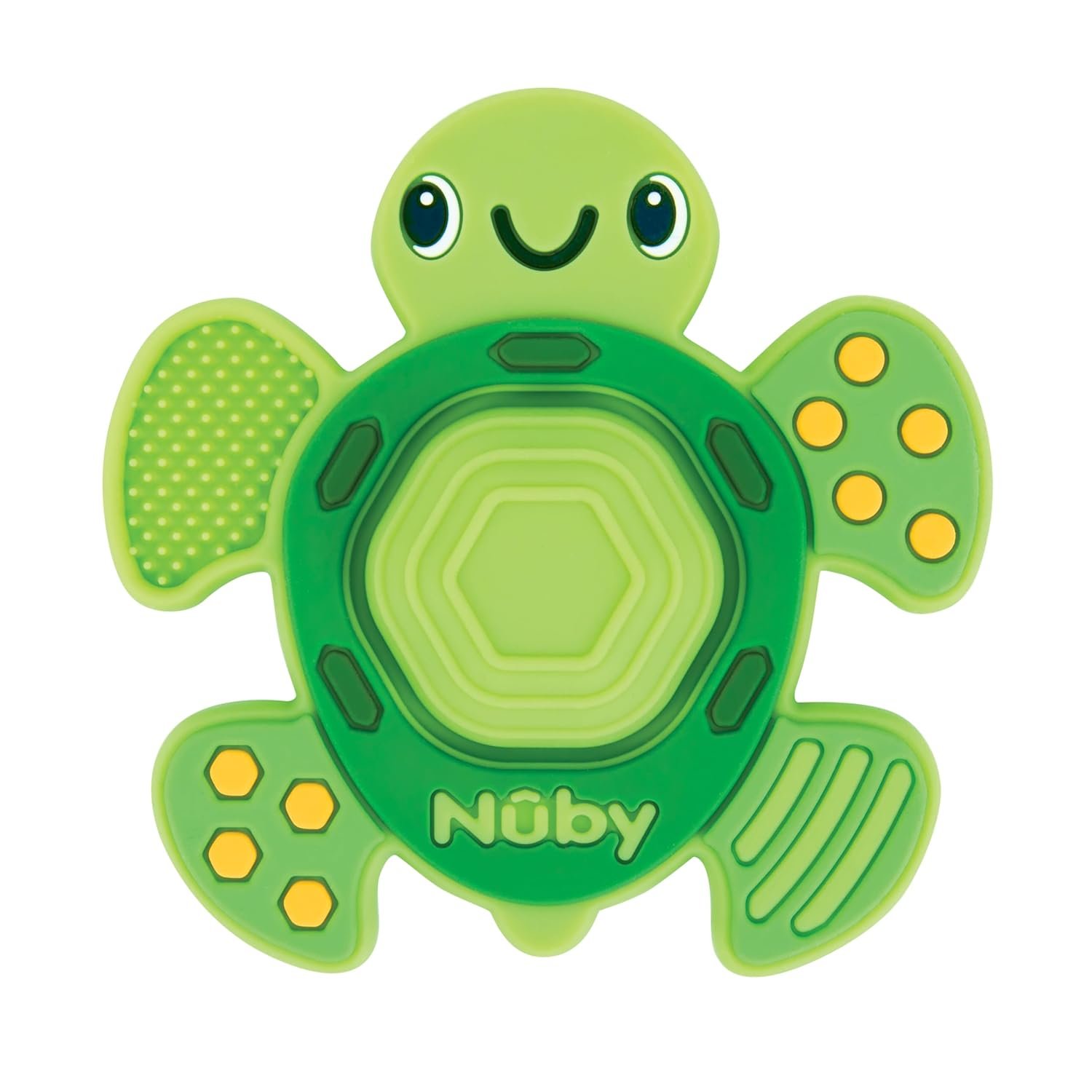 Nuby Teethe N’ Pop Sensory Play Teether – Baby Teething Toy – 3+ Months – Turtle