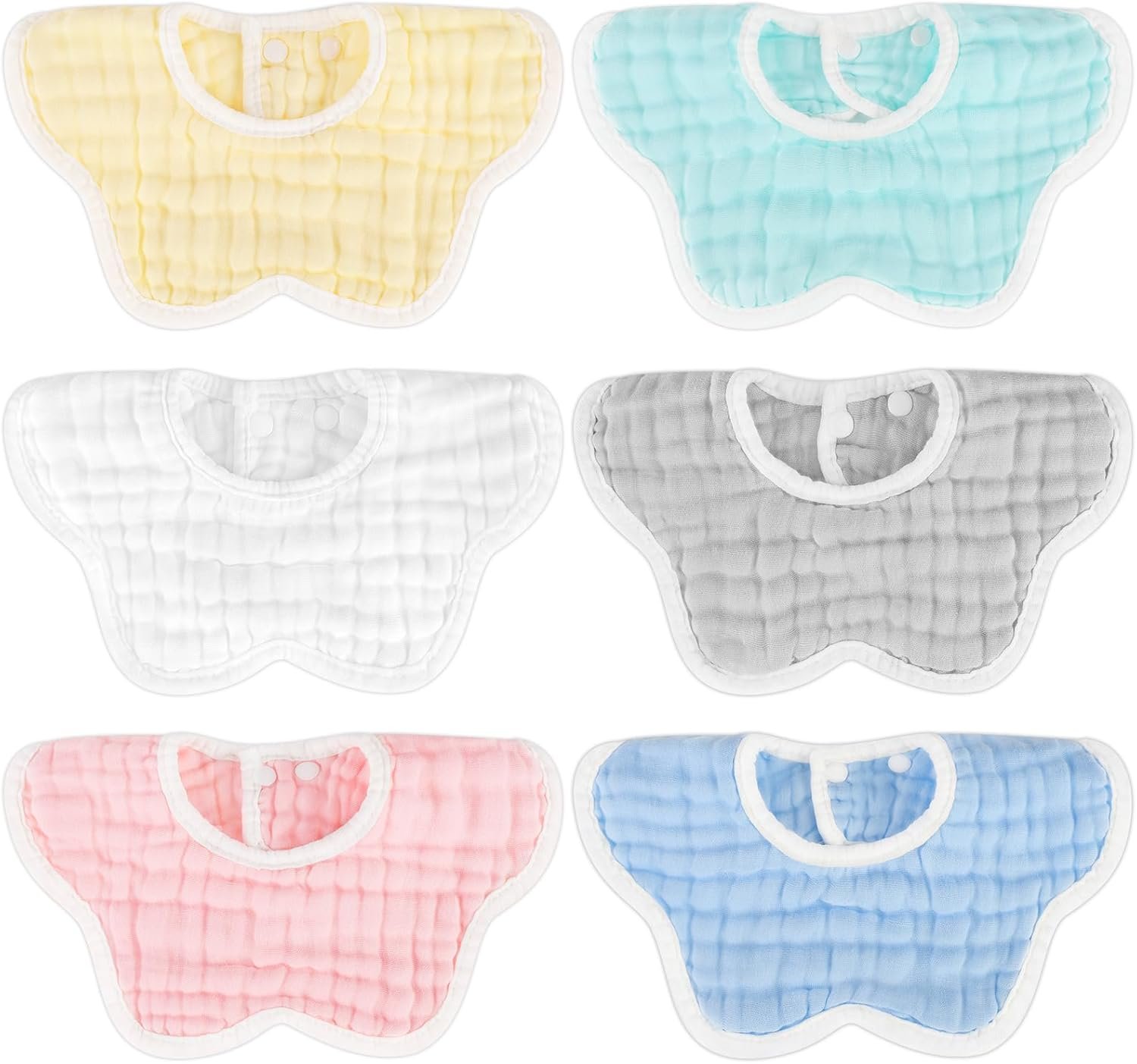 Accmor Muslin Baby Bibs Baby Bandana Drool Bibs for Unisex Boys Girls, Cotton Baby Drool Bibs for Teething Drooling ﻿