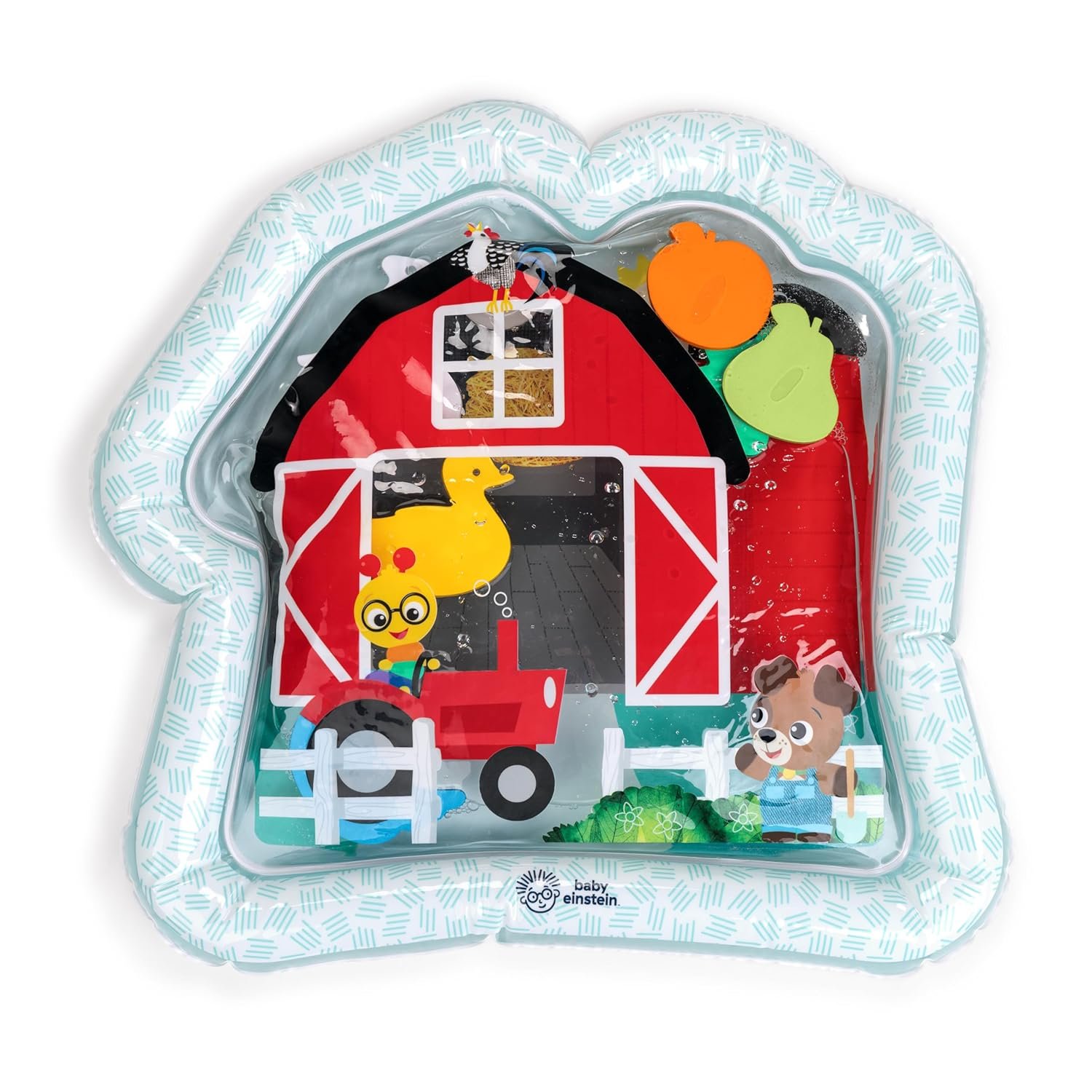 Baby Einstein Farm Explorers Cal’s Sensory Barn Water Mat, Multisensory, Red, Ages 0-36 Months